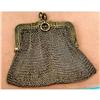 19th Century Victorian meshed purse bag Acorn  #1733735