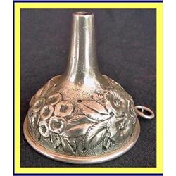 STERLING SILVER REPOUSSE WINE FUNNEL 1880-190 #1733741