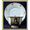 1820 MEISSEN LOVELY GIRL PORTRAIT CUP SAUCER #1733748