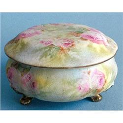 Royal Bayreuth Tapestry ROSES Vanity Jar #1747066