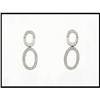 Image 1 : DIAMOND DANGLE MODERN EARRINGS WERE $500.00 #1747377