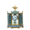 Image 1 : Lg Chinese Enamel Cloisonne Enamel Mantel Clock#1747424