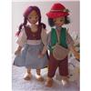 Doll Wooden Poland BOY AND GIRL  Wood 1970s #1755201