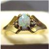 Image 1 : Yellow Gold ladies Opal RING #1766516