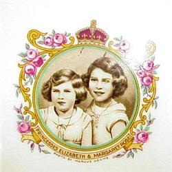 Princesses Elizabeth&Margaret Rose PLATE #1766560