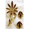 Image 1 : 40's Rhinestone Brooch & Earrings #1766593