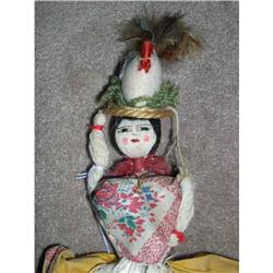 12  Yarn Cloth Lady W/ Chicken Doll #1766651