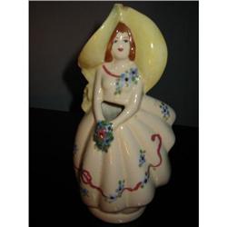 Folk artvintage pottery hand paint a bud vase! #1766683