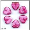 Image 1 : 200 OLD CZECH PINK HEART BEADS 16mm #337 #1766779