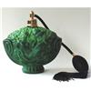 Image 1 : Czech Malachite Glass Cherub & Lady Atomizer #1767133
