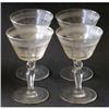 Image 1 : Elegant  Wheel Cut Crystal Goblet Set (4) #1767149