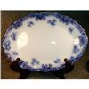 Image 1 : Flow BLUE Platter ALCOCK Granada ANTIQUE #1767290