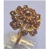 Image 1 : 14K YG  Ruby Chandelier Cocktail Ring Sz 6 #1779507