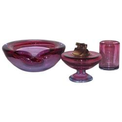 Vintage Murano Smoking Glass Set, A. Seguso #1779763