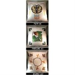 3 ARTS & CRAFTS MISSION EMBROIDERED PILLOWS #1779804
