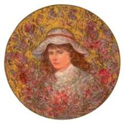 Wisteria  porcelain plate  Flower Girl series #1779853