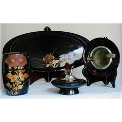 Japanese Lacquer Smoking SetTabako-bon and #1779887