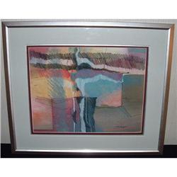 Beautiful Framed  Tom Anderson Abstract Pastel #1779890