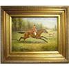 Image 1 : Oil Painting Huntsman With Hounds  #1779917