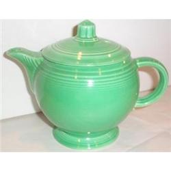 Green VINTAGE  Fiesta Footed Tea Pot #1780041