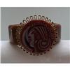 Image 1 : Bakelite Hinged Mayan Head Bangle #1780069
