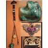 BIZARRE Vintage Carved ? LION FOB Chatelaine & #1780156