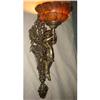 Alabaster stone and cast bronze sconce #1780237