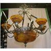 Five tulips alabaster stone chandelier #1780239