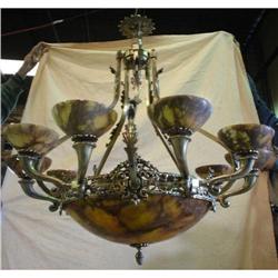 Ten tulips alabaster stone chandelier #1780243