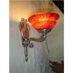 A pair of alabaster and bronze sconces #1780251