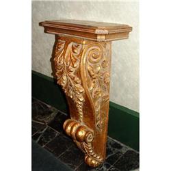 Flower Foliate Acanthus Pedestal Wall Bracket #1780449