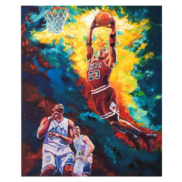 Dimitry Turchinsky- Mixed Media "Michael Jordan Dunks"