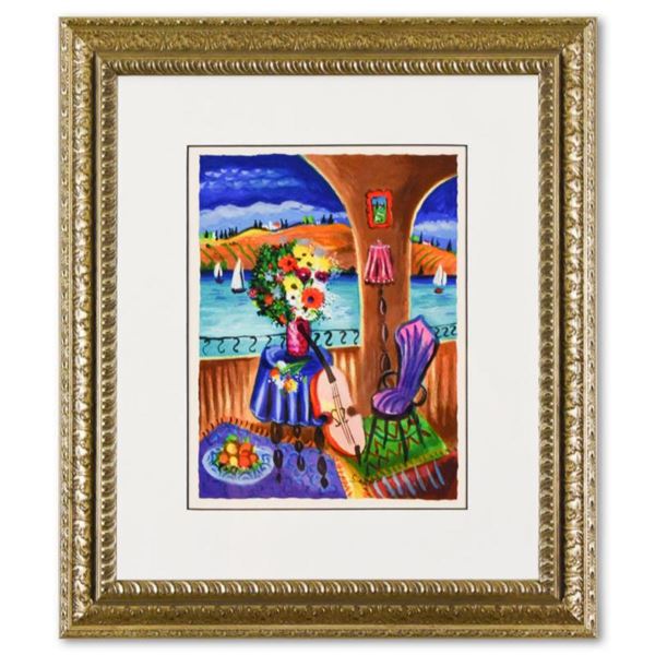 Shlomo Alter, "Spanish Guitar" Framed Limited Edition Serigraph, Numbered 117/495 and Hand Signed wi