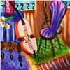 Image 2 : Shlomo Alter, "Spanish Guitar" Framed Limited Edition Serigraph, Numbered 117/495 and Hand Signed wi
