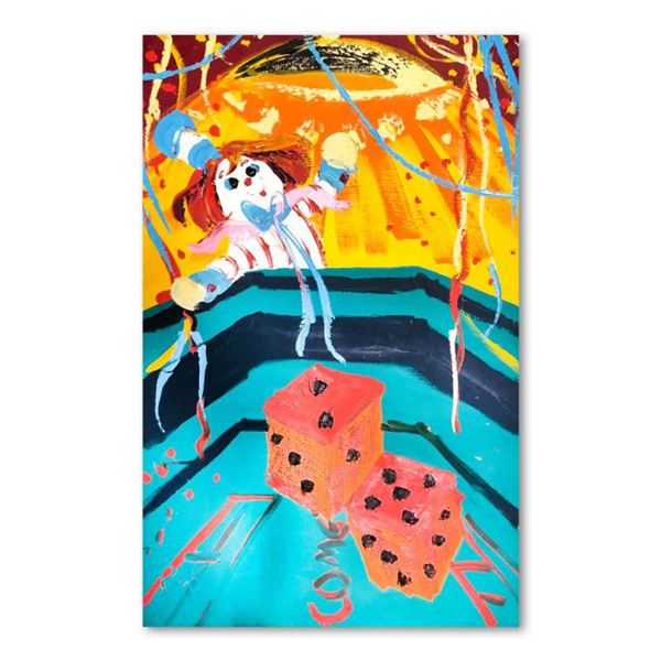 Paul Blaine Henrie (1932-1999), "7 Come 11" Hand Signed Original Painting on Canvas (48"x30") with L