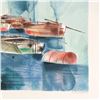 Image 2 : Shmuel Katz (1926-2010), "Sea of Galilee" Hand Signed Limited Edition Serigraph on Paper with Letter