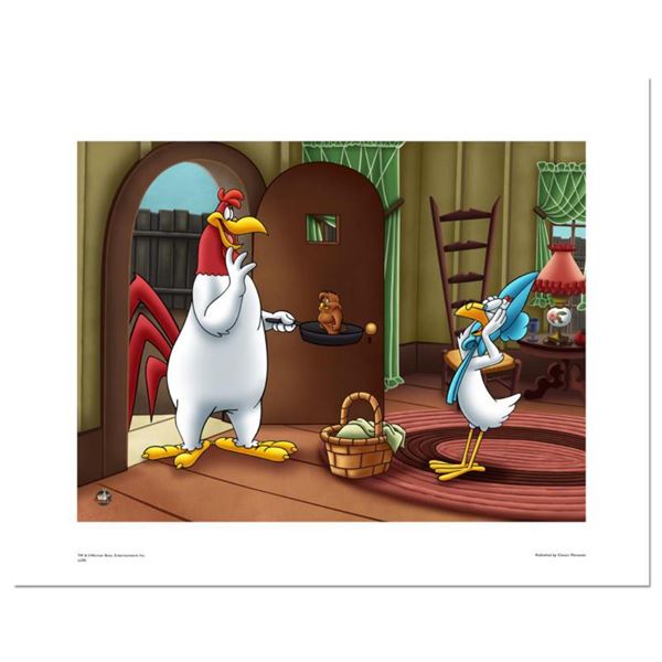 "Foghorn Serving Henry" Numbered Limited Edition Giclee with Certificate of Authenticity.