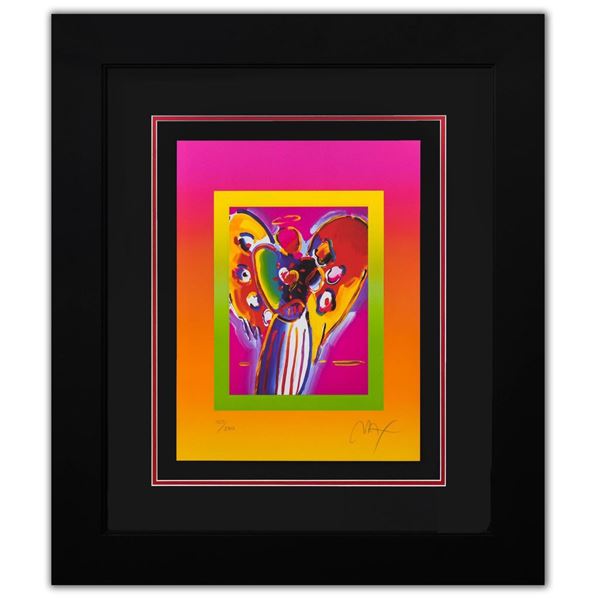 Peter Max- Original Lithograph "Angel with Hearts on Blends II"