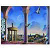 Image 1 : Ferjo, "City Overlook" Original Painting on Canvas, Hand Signed with Letter of Authenticity.