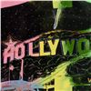 Image 2 : Steve Kaufman (1960-2010) "Hollywood" Hand Embellished Limited Edition Silkscreen on Canvas, TP Numb