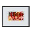 Image 1 : E.M. Zax- One-of-a-kind 3D polymorph mixed media on paper "Flag Heart"