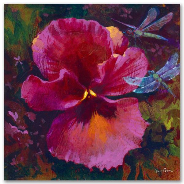 "Gratitude" Limited Edition Giclee on Canvas by Simon Bull, Numbered and Signed. This piece comes Ga