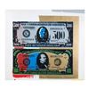 Image 1 : Steve Kaufman (1960-2010) "500 and 1000 Dollar Bills" Hand Signed and Numbered Limited Edition Hand 