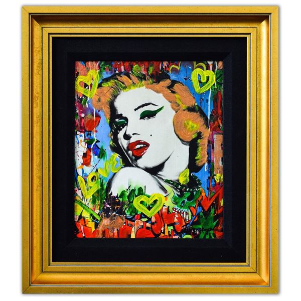 Nastya Rovenskaya- Mixed Media "Marilyn Monroe I"