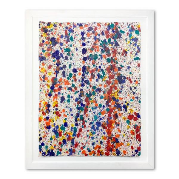 Wyland, "Abstract 63 " Framed Original Watercolor Painting, Hand Signed with Letter of Authenticity.