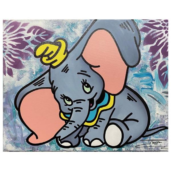 Jozza, "D. Collection 1128" Hand Signed Original Mixed Media on Canvas with COA.