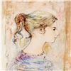Image 2 : "Sami #11" Limited Edition Lithograph by Edna Hibel, Numbered and Hand Signed with Certificate of Au