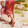 Image 3 : Pino (1939-2010)- Hand Embellished Giclee on Canvas "Going Fishing"