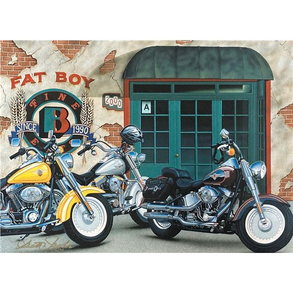 Scott Jacobs- Original Giclee on Canvas "Fat Boy"