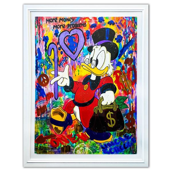 Nastya Rovenskaya- Original Mixed Media on Paper "Uncle Scrooge"
